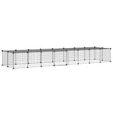 Vidaxl Pets Cage z drzwiami 36 paneli 35x35 cm stalowa czarna