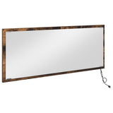 Vidaxl spiegel met spiegel gerookt eiken 90 x 8,5 x 37 cm bewerkt hout