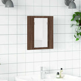 Vidaxl badkamerspiegelkast led 40x12x45 cm bewerkt hout bruineiken