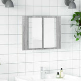 Vidaxl spiegelkast led 60x12x45 cm bewerkt hout grijs sonoma eiken