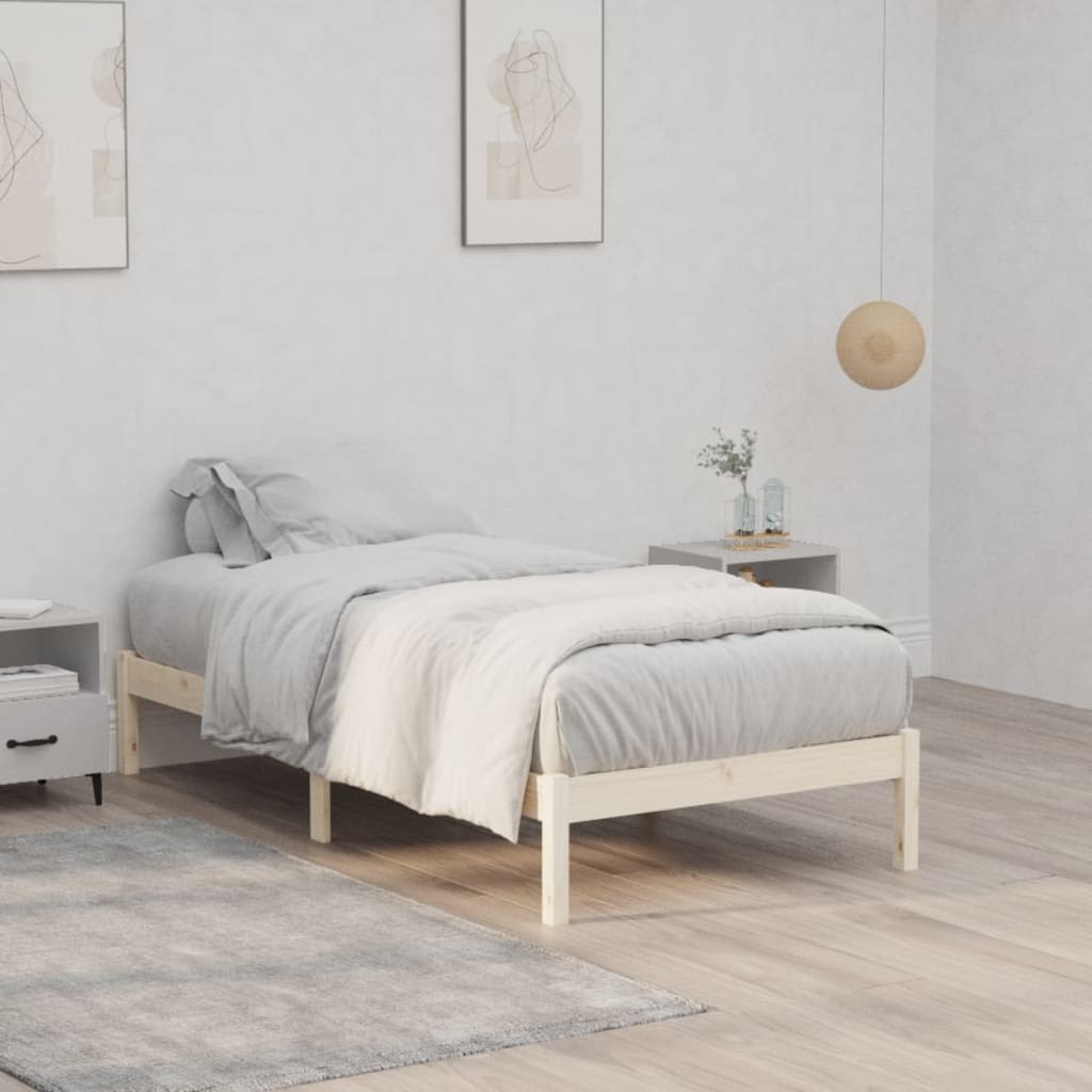 Vidaxl bedframe zonder matras massief grenenhout 100x190 cm twin