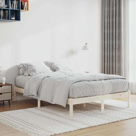 Vidaxl bedframe zonder matras massief grenenhout 137x190 cm vol