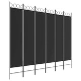 Vidaxl kamerscherm met 6 panelen 240x200 cm stof zwart