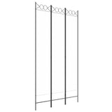 Vidaxl kamerscherm met 3 panelen 120x220 cm stof wit