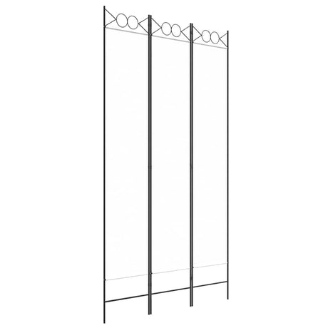 Vidaxl kamerscherm met 3 panelen 120x220 cm stof wit