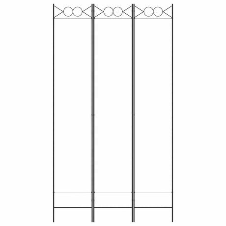 Vidaxl kamerscherm met 3 panelen 120x220 cm stof wit