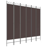 Vidaxl kamerscherm met 6 panelen 300x220 cm stof bruin
