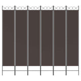 Vidaxl kamerscherm met 6 panelen 300x220 cm stof bruin