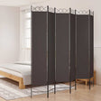 Vidaxl kamerscherm met 6 panelen 300x220 cm stof bruin