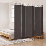 Vidaxl kamerscherm met 6 panelen 300x220 cm stof bruin