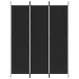 Vidaxl kamerscherm met 3 panelen 150x200 cm stof zwart