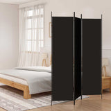 Vidaxl kamerscherm met 3 panelen 150x200 cm stof zwart