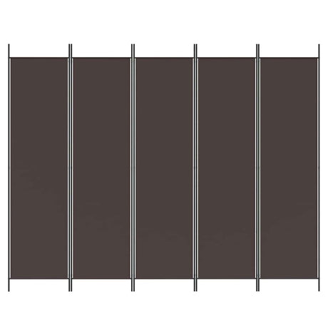 Vidaxl kamerscherm met 5 panelen 250x200 cm stof bruin