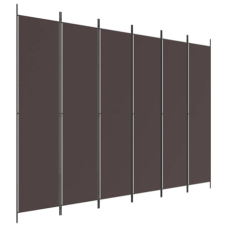Vidaxl kamerscherm met 6 panelen 300x220 cm stof bruin