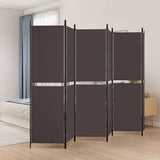Vidaxl kamerscherm met 6 panelen 300x180 cm stof bruin