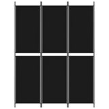 Vidaxl kamerscherm met 3 panelen 150x200 cm stof zwart
