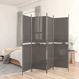 Vidaxl kamerscherm met 5 panelen 300x200 cm stof antracietkleurig