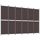 Vidaxl kamerscherm met 6 panelen 300x200 cm stof bruin