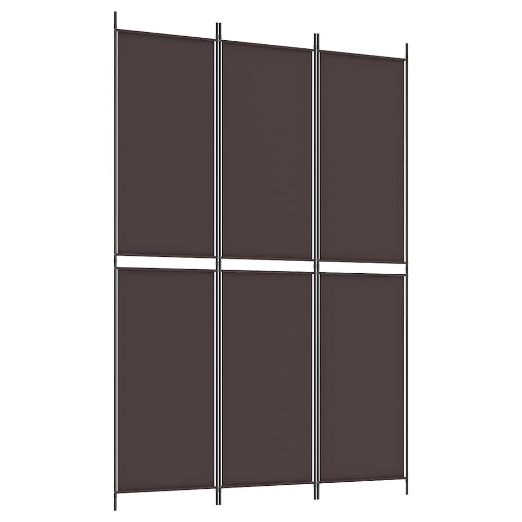 Vidaxl kamerscherm met 3 panelen 150x220 cm stof bruin