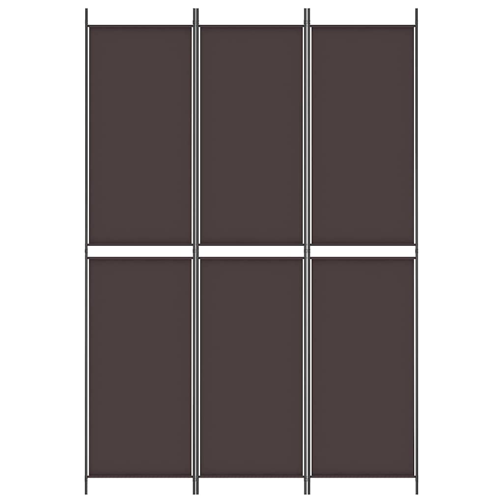 Vidaxl kamerscherm met 3 panelen 150x220 cm stof bruin