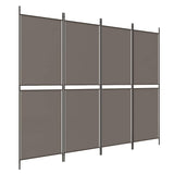 Vidaxl kamerscherm met 4 panelen 200x220 cm stof antracietkleurig