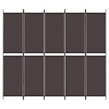 Vidaxl kamerscherm met 6 panelen 300x220 cm stof bruin