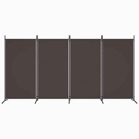 Vidaxl kamerscherm met 4 panelen 346x180 cm stof bruin