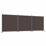 Vidaxl kamerscherm met 3 panelen 525x180 cm stof bruin