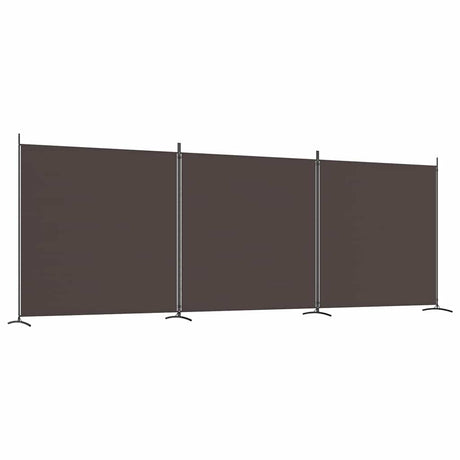 Vidaxl kamerscherm met 3 panelen 525x180 cm stof bruin