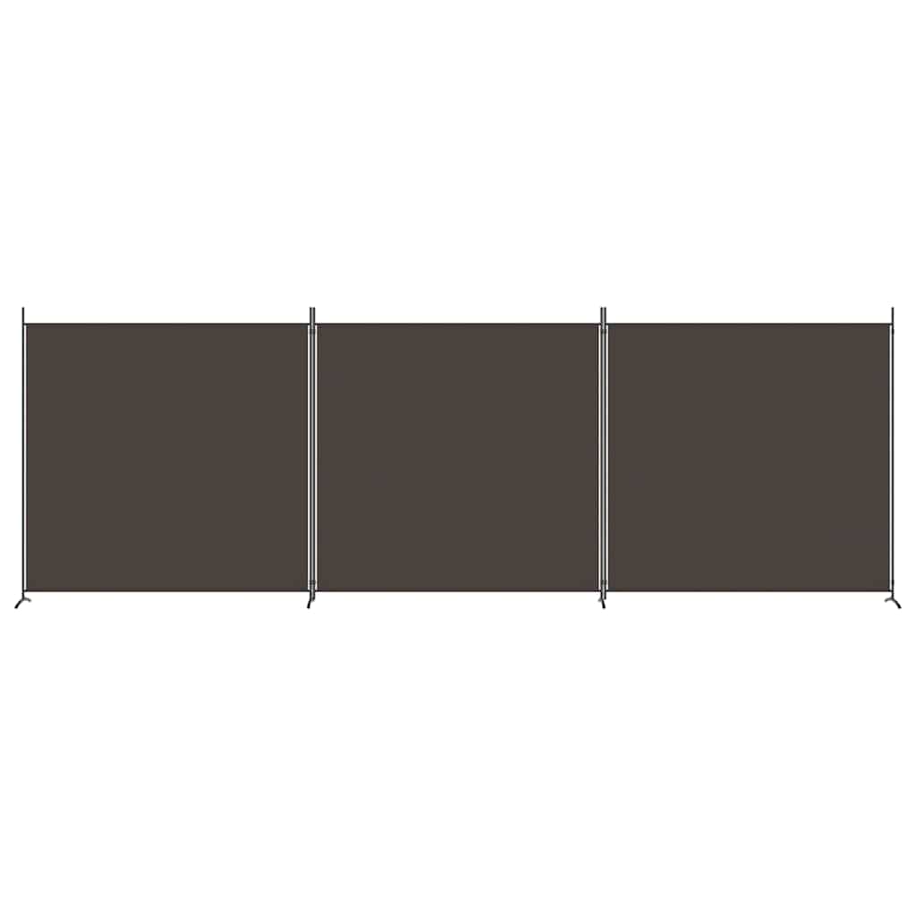 Vidaxl kamerscherm met 3 panelen 525x180 cm stof bruin