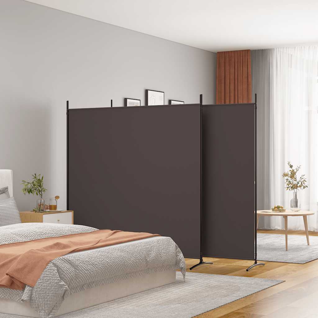 Vidaxl kamerscherm met 3 panelen 525x180 cm stof bruin