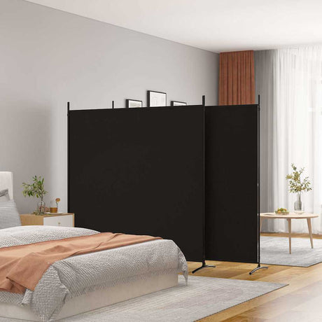 Vidaxl kamerscherm met 3 panelen 525x180 cm stof zwart