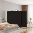 Vidaxl kamerscherm met 4 panelen 698x180 cm stof zwart