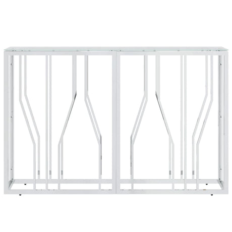 Vidaxl wandtafel 110x30x70 cm roestvrij staal en glas
