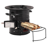 Vidaxl Camping Holz Leefer 50x33.5x30.5 cm Stol Black