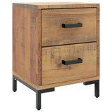 Vidaxl nachtkastje 36x30x45 cm massief grenenhout bruin