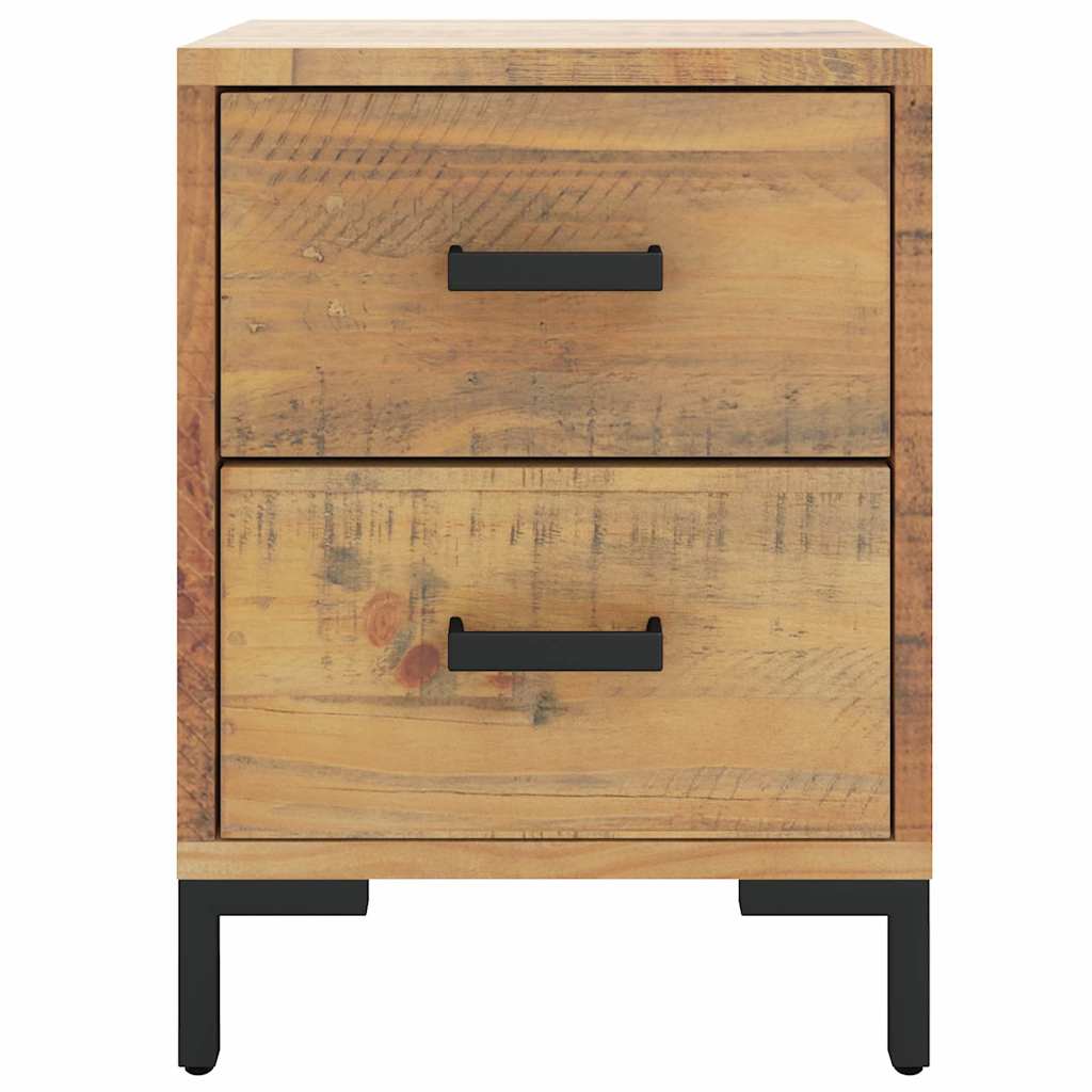 Vidaxl nachtkastje 36x30x45 cm massief grenenhout bruin