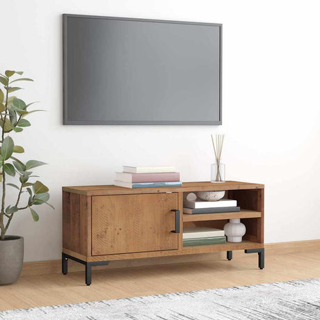 Vidaxl tv-meubel 90x30x40 cm massief grenenhout bruin