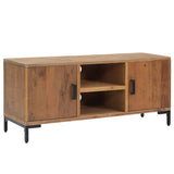 Vidaxl tv-meubel 110x35x48 cm massief grenenhout bruin