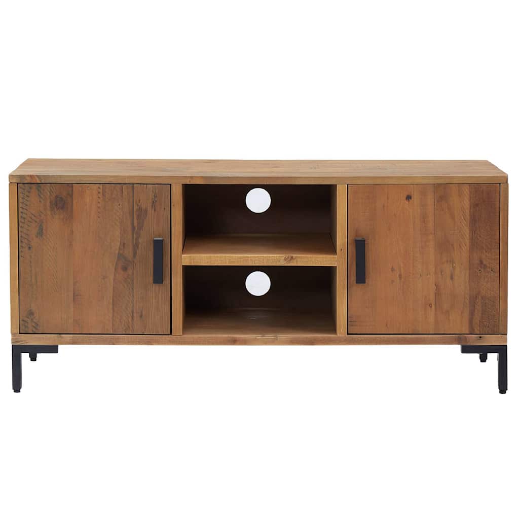 Vidaxl tv-meubel 110x35x48 cm massief grenenhout bruin