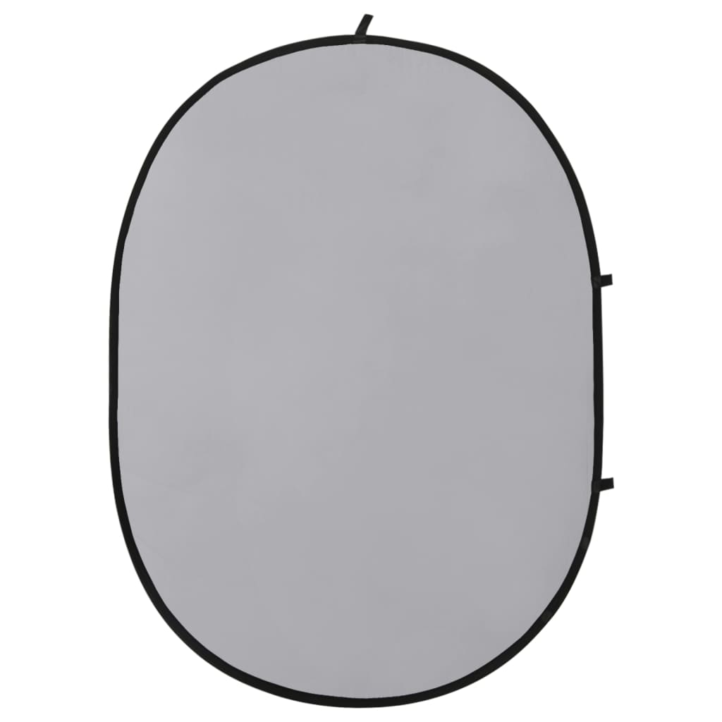 Vidaxl Hannergrondbildschierm Studio 2-an-1 oval 200x150 cm schwaarz