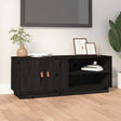 Vidaxl tv-meubel 105x34x40 cm massief grenenhout zwart