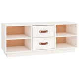 Vidaxl tv-meubel 100x34x40 cm massief grenenhout wit