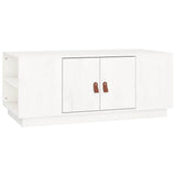 Vidaxl salontafel 100x50x41 cm massief grenenhout wit