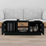 Vidaxl salontafel 100x50x35 cm massief grenenhout zwart