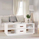 Vidaxl salontafel 100x50x41 cm massief grenenhout wit