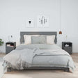 Vidaxl nachtkastjes 2 st 40x34x55 cm massief grenenhout grijs