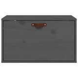 Vidaxl wandkast 60x30x35 cm massief grenenhout grijs