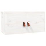 Vidaxl wandkast 60x30x30 cm massief grenenhout wit