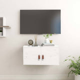 Vidaxl wandkast 60x30x30 cm massief grenenhout wit